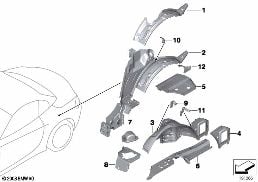 REAR WHEELHOUSE/FLOOR PARTS diagram for BMW Z4 E89 30i