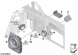 LOUDSPEAKER REAR diagram for BMW Z4 E89 30i