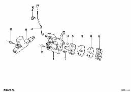 Türschloss vorne diagram for BMW 7 Series E32 750iL