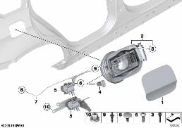 FILL-IN FLAP diagram for BMW X6 E71 M50dX