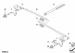 SINGLE PARTS FOR WINDSHIELD CLEANING diagram for BMW X3 E83 LCI 1.8d