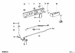 CLOSING SYSTEM, DOOR, REAR diagram for BMW 5 Series E34 524td