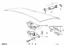 TRUNK LID/CLOSING SYSTEM diagram for BMW 7 Series E23 735i