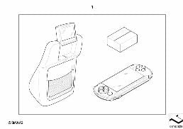 Divertissement à l'arrière Sony PSP diagram for BMW X3 E83 LCI 2.0d