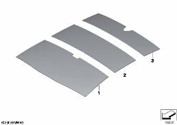 SOUND INSULATION ROOF diagram for BMW 5 Series F07 GT LCI 530dX