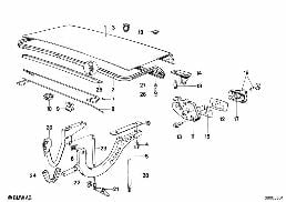 TRUNK LID/CLOSING SYSTEM diagram for BMW 3 Series E30 325i