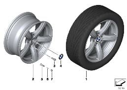 BMW LA WHEEL, STAR SPOKE 290 diagram for BMW Z4 E89 30i