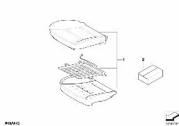 Sedile ant. imbott. e riv. diagram for BMW 5 Series E60 LCI 535xi