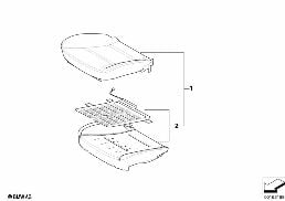 SEAT FRONT, UPHOLSTERY & COVER BASE SEAT