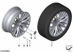 BMW LA WHEEL, MULTISPOKE 293 diagram for BMW Z4 E89 30i