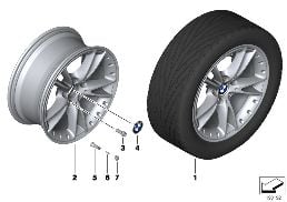 BMW LA WHEEL, V-SPOKE 294 diagram for BMW Z4 E89 30i
