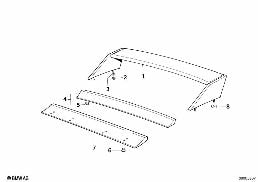Задний спойлер BMW Motorsport diagram for BMW 3 Series E30 M3