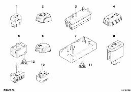 Interrupteur réglage de siège diagram for BMW 5 Series E39 525td