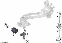 HEADLIGHT VERTICAL AIM CONTROL SENSOR diagram for BMW X1L F49 LCI X1 20Li