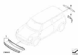 RETROFIT, CHROME LINE EXTERIEUR diagram for BMW MINI Clubman R55 Cooper S