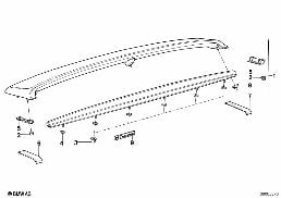 REAR SPOILER M-TECHNIK diagram for BMW 3 Series E30 325i