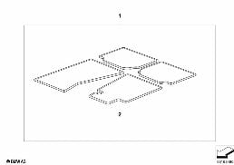 Indiv フットマット アプリケーション付き diagram for BMW 6 Series E63 LCI 650i