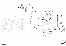 节气门调节器 ASC+T diagram for BMW 3 Series E36 318i