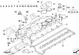 シリンダー ヘッド カバー diagram for BMW 5 Series E39 525d