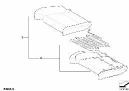 Сиденье Пд, набивка и обивка сид.пов.ком diagram for BMW X6 E71 50iX