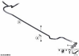 SINGLE PARTS FOR HEAD LAMP CLEANING diagram for BMW 7 Series F01 LCI 740dX