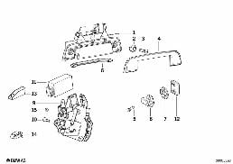 CLOSING SYSTEM, DOOR, REAR diagram for BMW 3 Series E36 328i