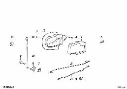 CLOSING SYSTEM, DOOR, REAR diagram for BMW 3 Series E36 328i