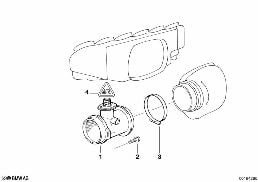 Luftmassameter diagram for BMW 3 Series E36 M3