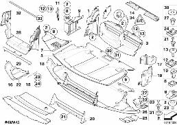 AIR DUCT diagram for BMW 5 Series E60 LCI 523Li
