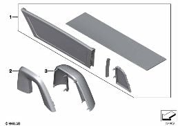 RETROFIT, WIND DEFLECTOR diagram for BMW Z4 E89 30i