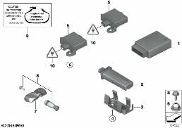 TIRE PRESSURE CONTROL (RDC) - CTRL UNIT diagram for BMW Z4 E89 30i