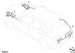 修理用ケーブル メイン ワイア ハーネス diagram for BMW X6 E71 30dX