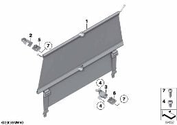 PARTITION NET diagram for BMW X1 E84 20i