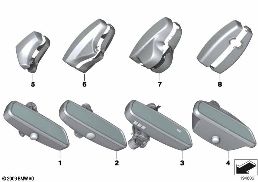 INTERIOR MIRROR diagram for BMW X1 E84 20i