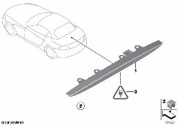 THIRD STOPLAMP diagram for BMW Z4 E89 30i