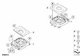 Elem. poj. basu centralnego diagram for BMW 6 Series E63 LCI 650i