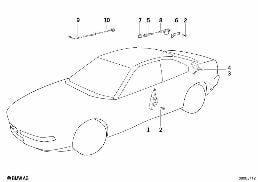 CENTRAL LOCKING SYSTEM diagram for BMW 8 Series E31 850Ci