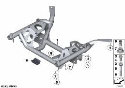 Supporto assale anteriore diagram for BMW Rolls-Royce Phantom RR1 Phantom