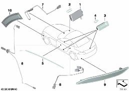 VARIOUS LAMPS diagram for BMW Z4 E89 30i