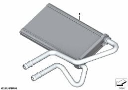 HEATER RADIATOR diagram for BMW Z4 E89 28i
