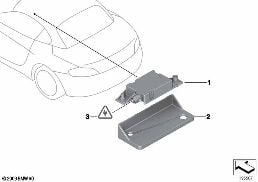 INDIVIDUAL PARTS FOR PHONE ANTENNA diagram for BMW Z4 E89 30i