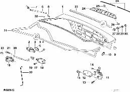 TRUNK LID/CLOSING SYSTEM diagram for BMW 3 Series E36 316i 1.6