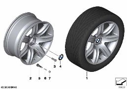 BMW LM-fälg stjärneker 272 - 19'' diagram for BMW 5 Series F07 GT LCI 520d