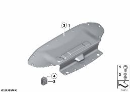 TRUNK LID TRIM PANEL diagram for BMW Z4 E89 30i