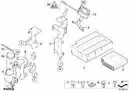 Zmieniarka DVD / Uchwyt diagram for BMW 7 Series E65 745i