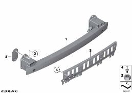 CARRIER, REAR diagram for BMW 5 Series F07 GT LCI 530dX