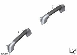 INDIVIDUAL WOOD ROOF-HANDLE diagram for BMW 7 Series F02 LCI 730Ld