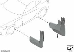 MUD FLAPS diagram for BMW Z4 E89 30i
