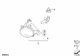 FOG LIGHTS diagram for BMW X6 E71 M