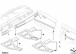 INDIVIDUAL WOOD TRIM COVERS diagram for BMW 3 Series E91 320d
